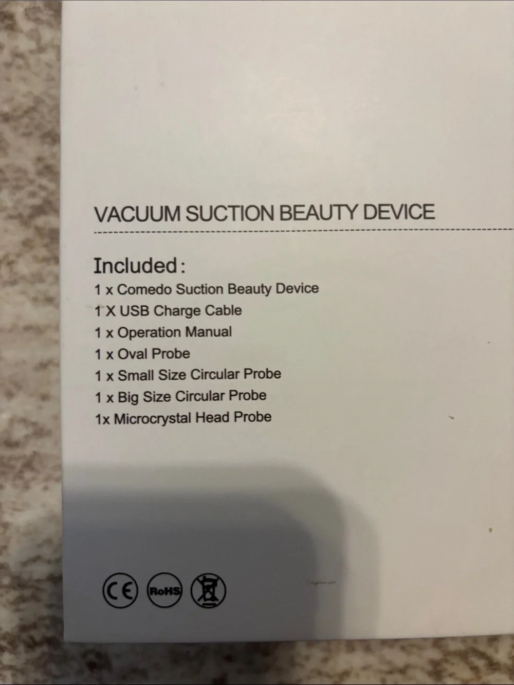 Vacuum Suction Beauty Device Rechargable